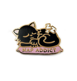 3 Cats in a Trench Coat Enamel Pin - Home