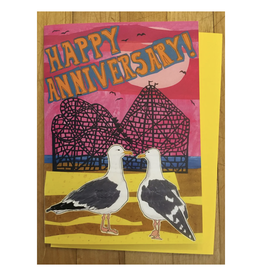 Seagull Happy Anniversary Greeting Card