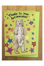 Thanks for Your Awesomeness Bear Greeting Card