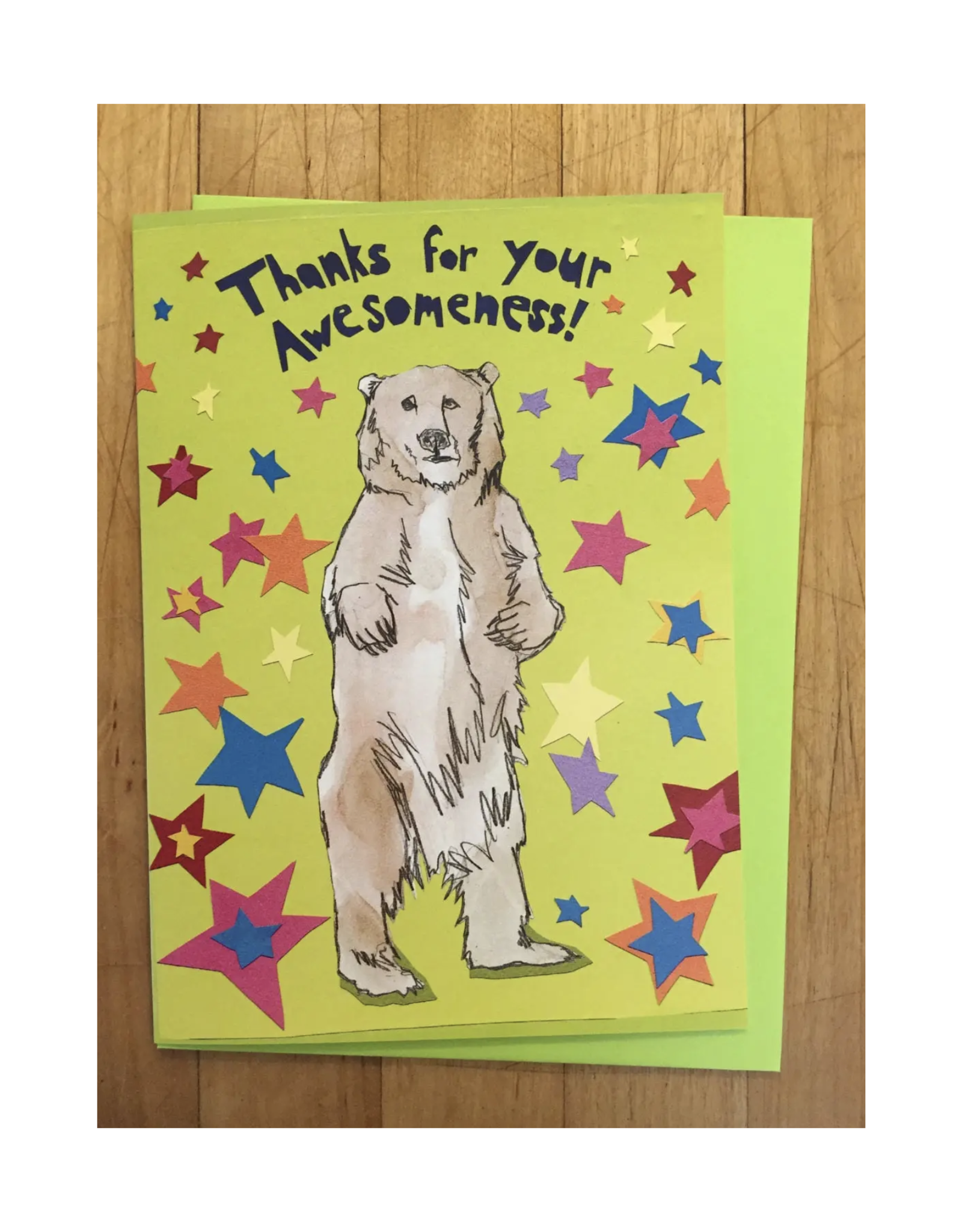 Thanks for Your Awesomeness Bear Greeting Card