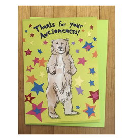 Thanks for Your Awesomeness Bear Greeting Card