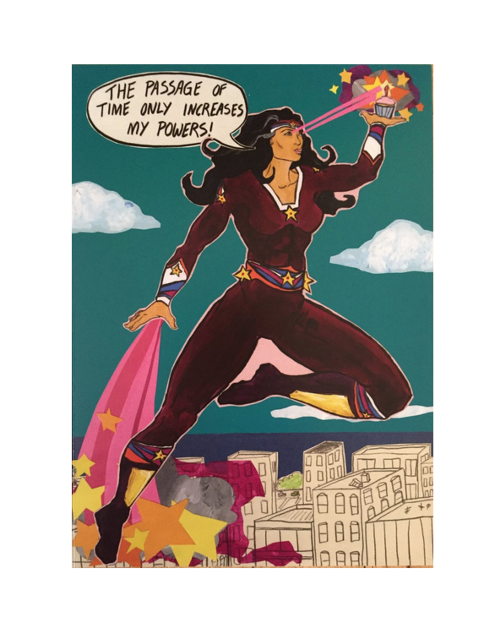 Passage of Time Superwoman Greeting Card