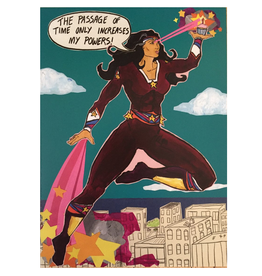 Passage of Time Superwoman Greeting Card