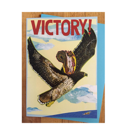 Victory Squirrel and Eagle Greeting Card