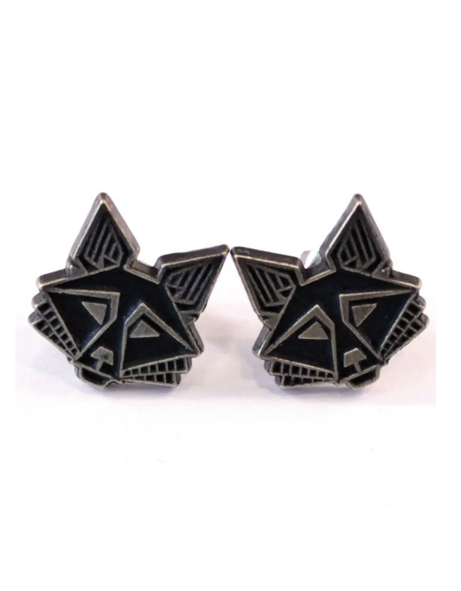 Fox Stud Earrings - Charcoal