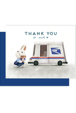 Thank You So Much Bunny USPS Greeting Card