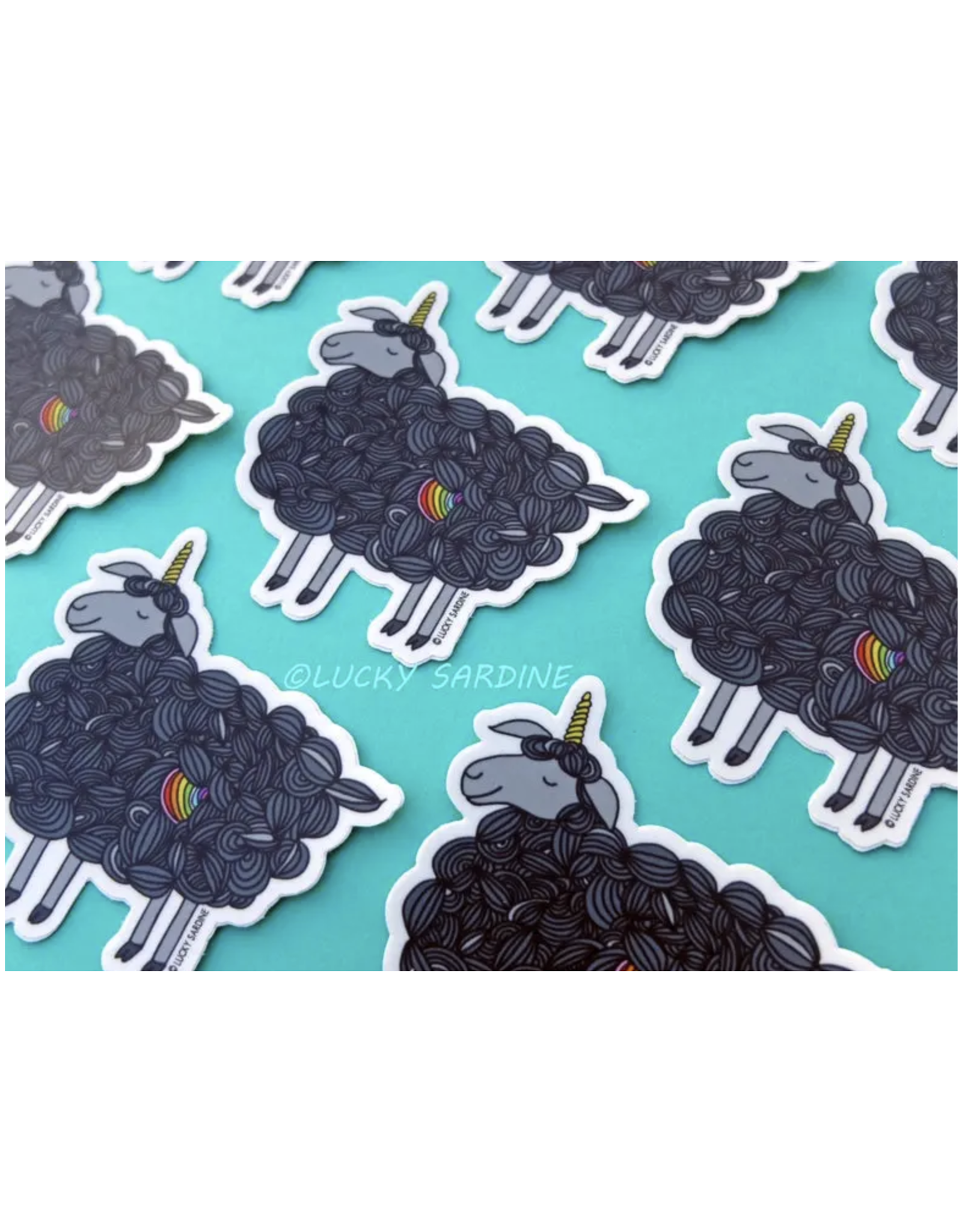 Rainbow Black Sheep Sticker
