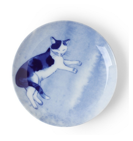 Blue Cat Relaxing Plate - 6.25"
