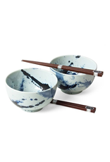 Blue Sumi 5" Bowl Set
