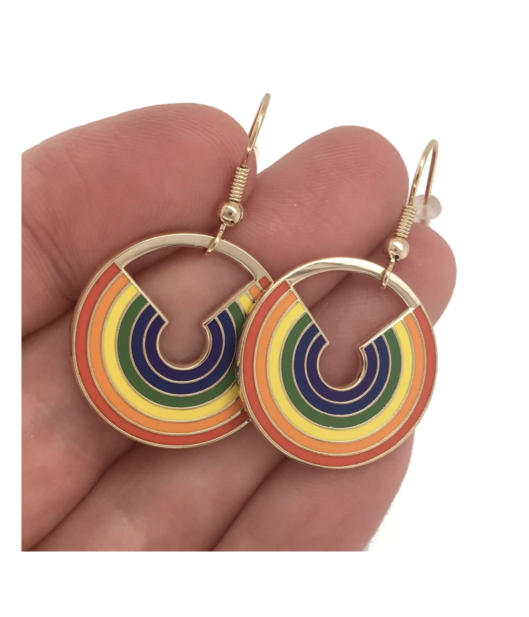 Rainbow drop deals earrings