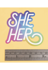 Pronoun Sticker Sheet - She/Her