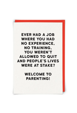 Welcome to Parenting Greeting Card