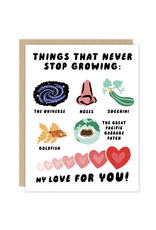 Love Never Stops Growing Greeting Card