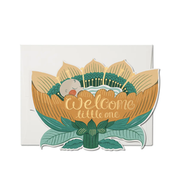 Welcome Little One Baby Blossom Greeting Card