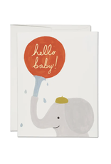 Hello Baby Little Elephant Greeting Card