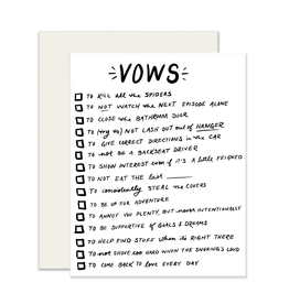 Vows Checkbox Greeting Card