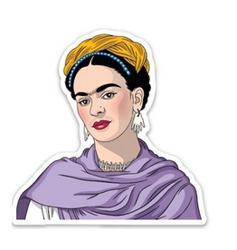 Frida with Purple Shawl Sticker