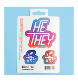 Pronoun Sticker Sheet - He/They
