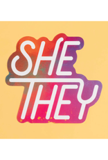 Pronoun Sticker Sheet - She/They