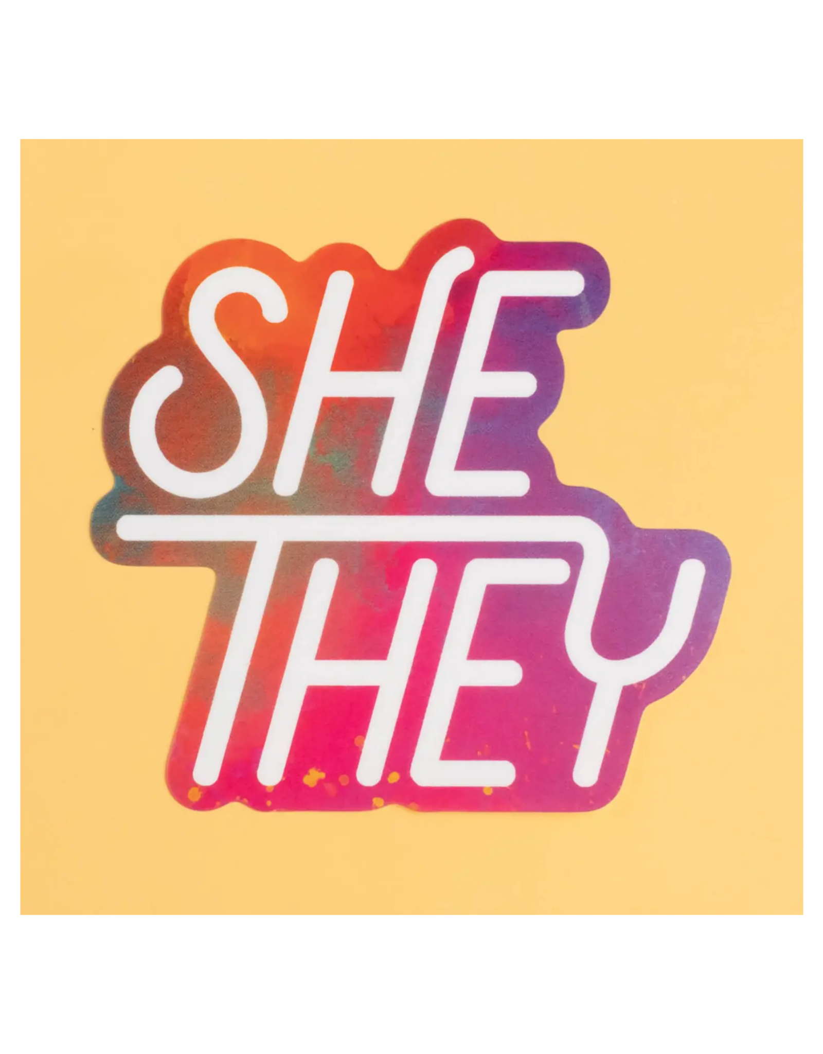 Pronoun Sticker Sheet - She/They