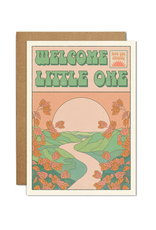Welcome Little One Sunset Greeting Card