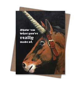 Show Em Unicorn Greeting Card