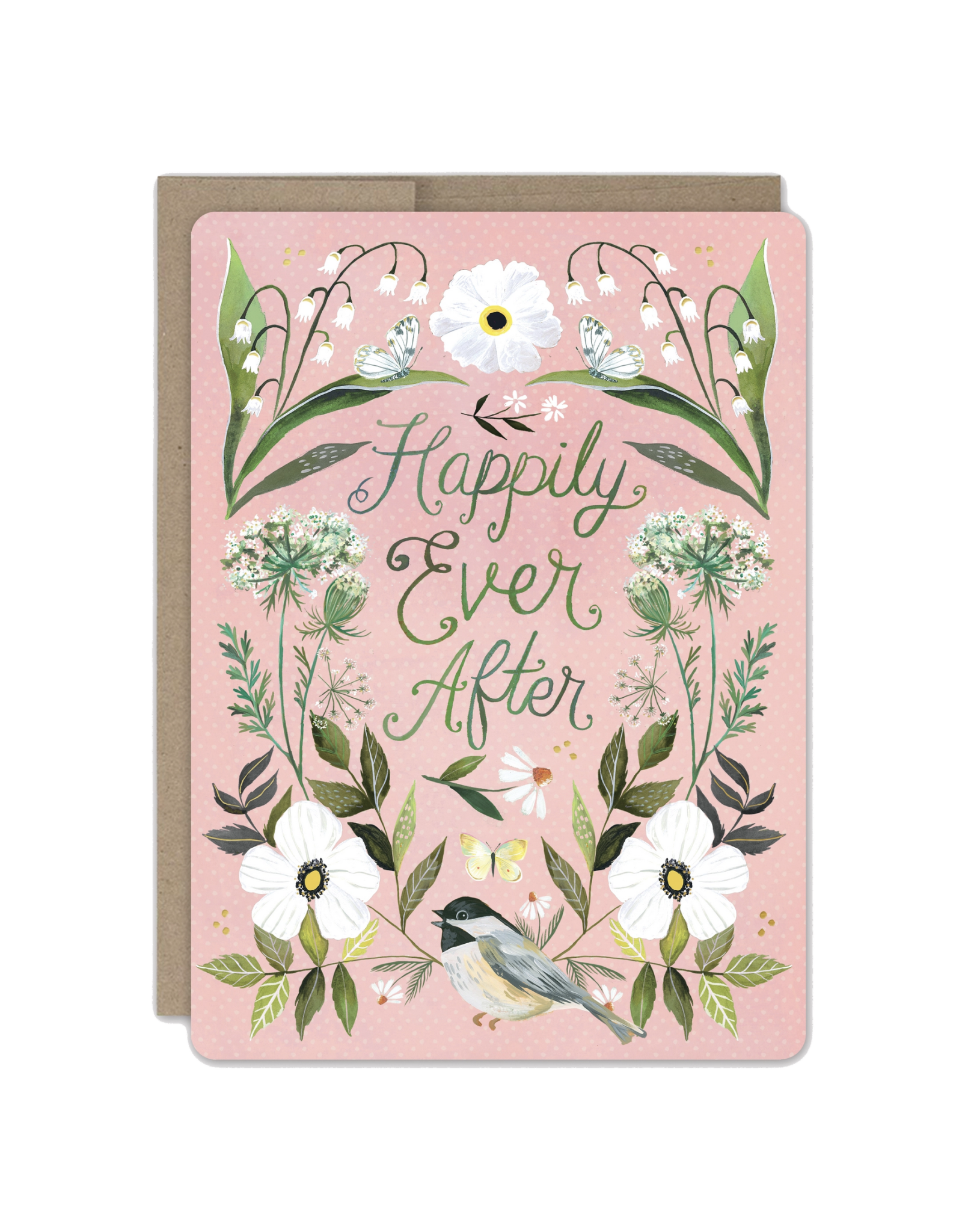 Happily Ever After Bird Greeting Card