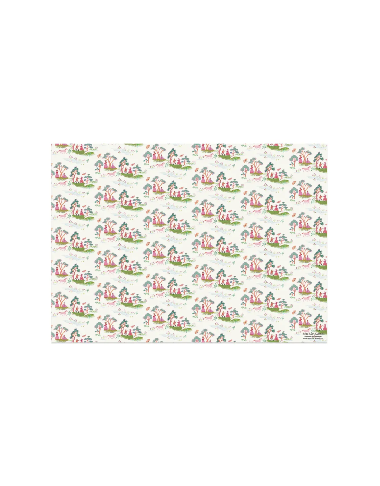 Fairy Tale Toile Wrapping Paper - Curbside Only