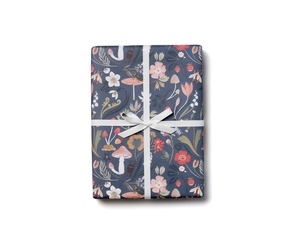 Blue Slate Floral Wrapping Paper - 20 Sheets - LO Florist Supplies