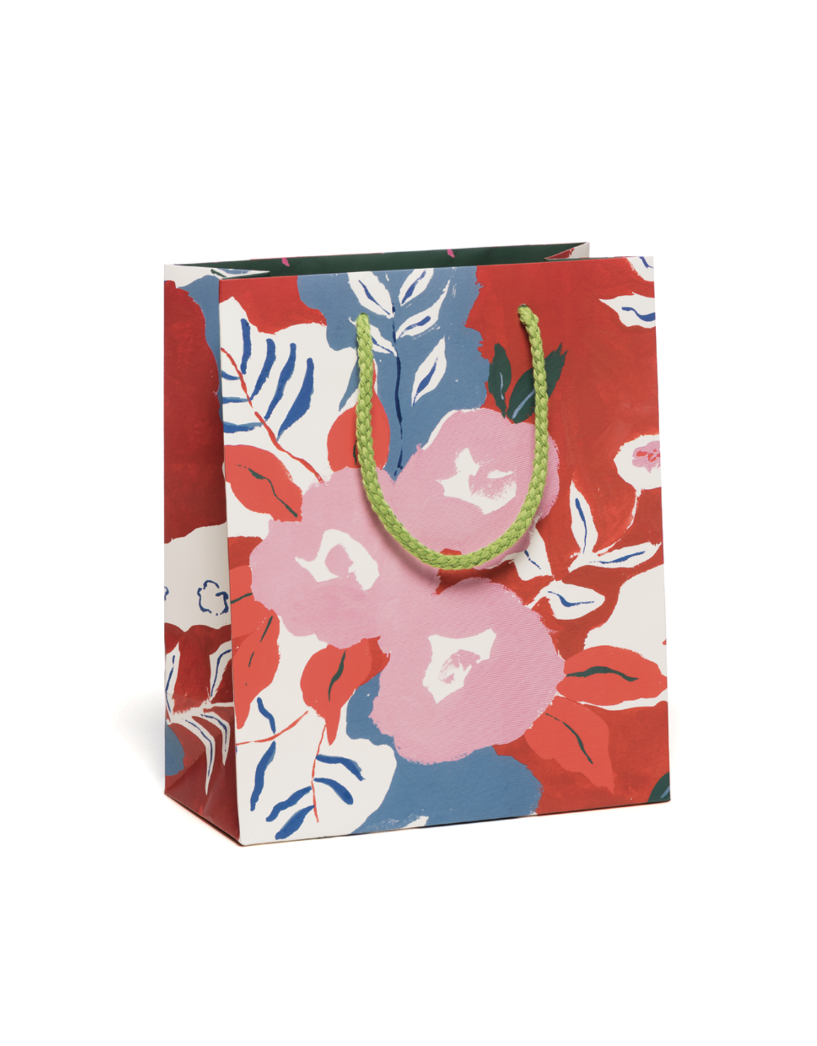 Ruby Red Flower Gift Bag - Medium