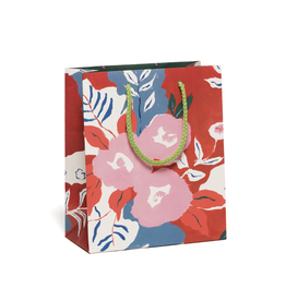 Ruby Red Flower Gift Bag - Medium