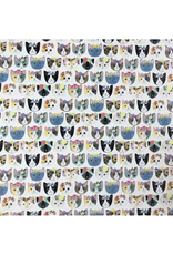Kitty Cat Floral Crowns Wrapping Paper - Curbside Only