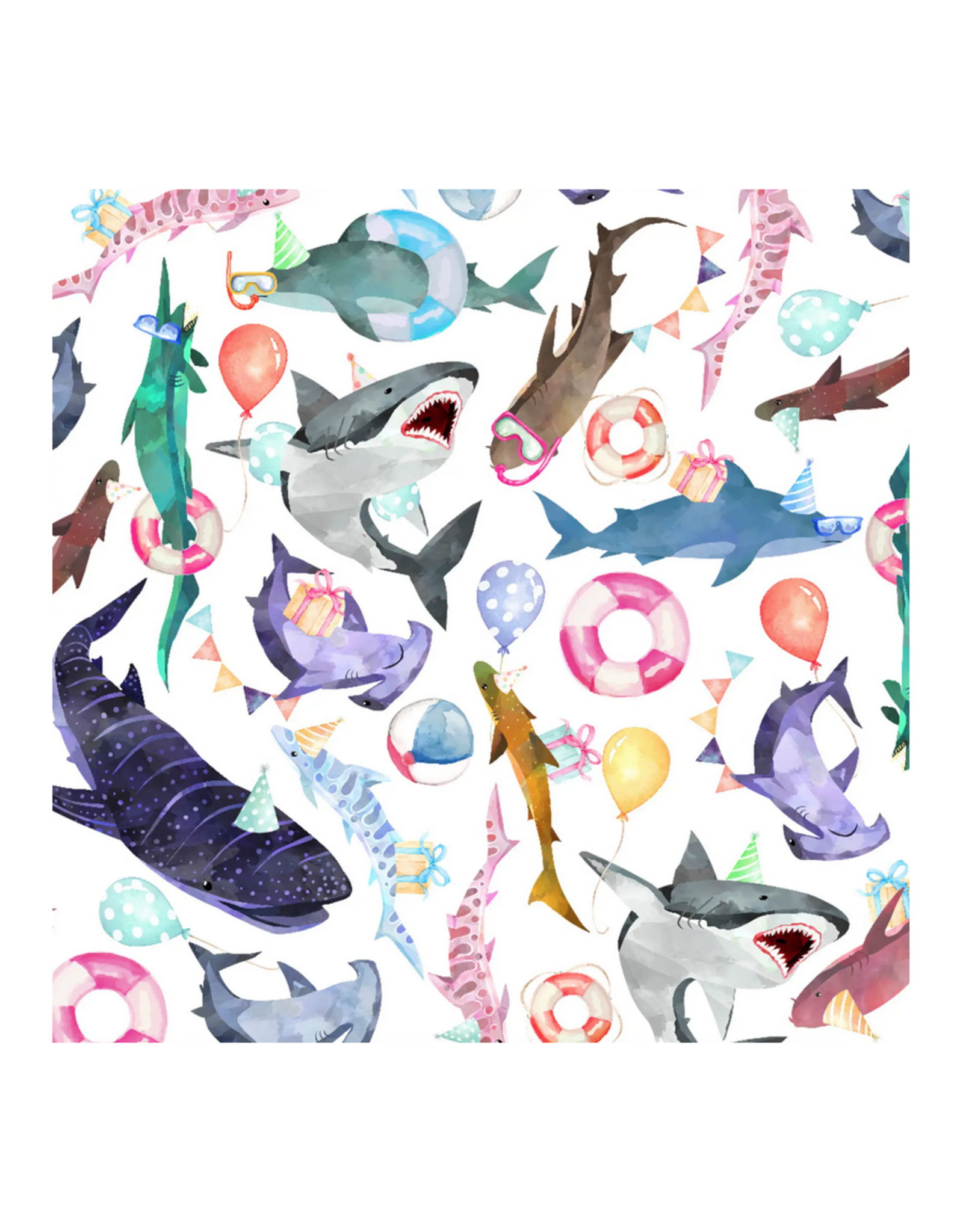 Shark Party Wrapping Paper - Curbside Only