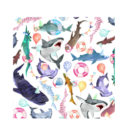 Shark Party Wrapping Paper - Curbside Only