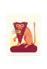 Flaming Lion Print