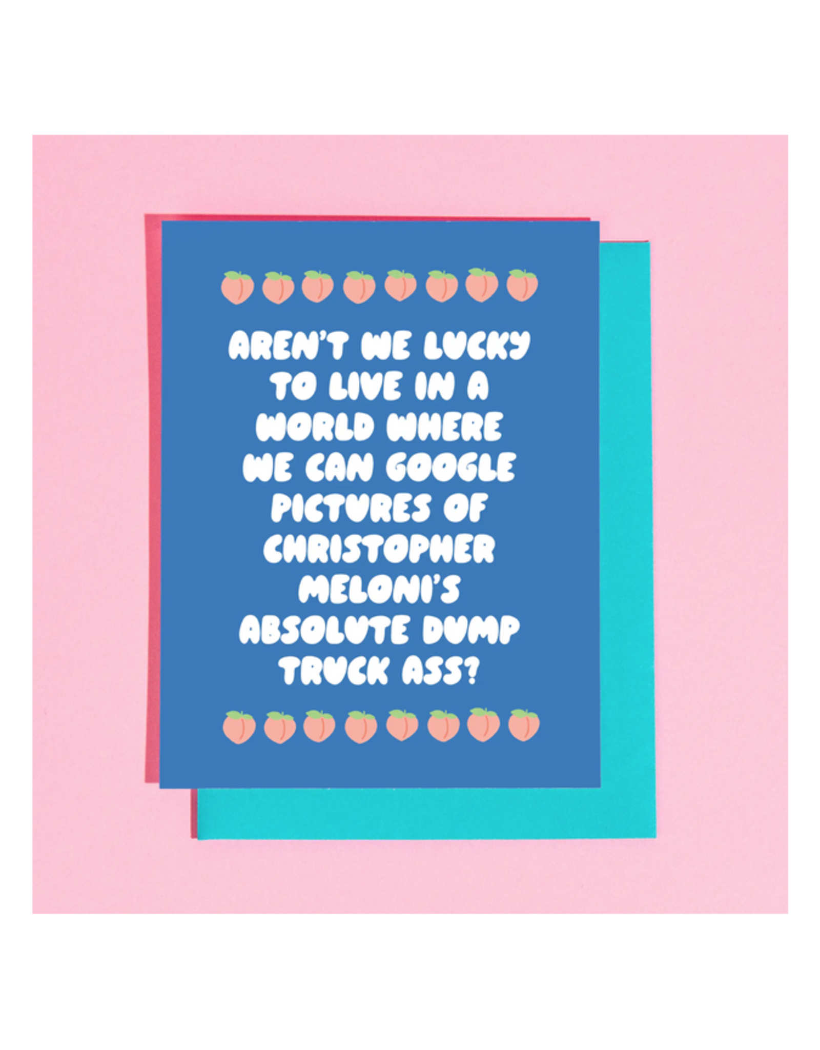 Christopher Meloni's Dump Truck Ass Greeting Card