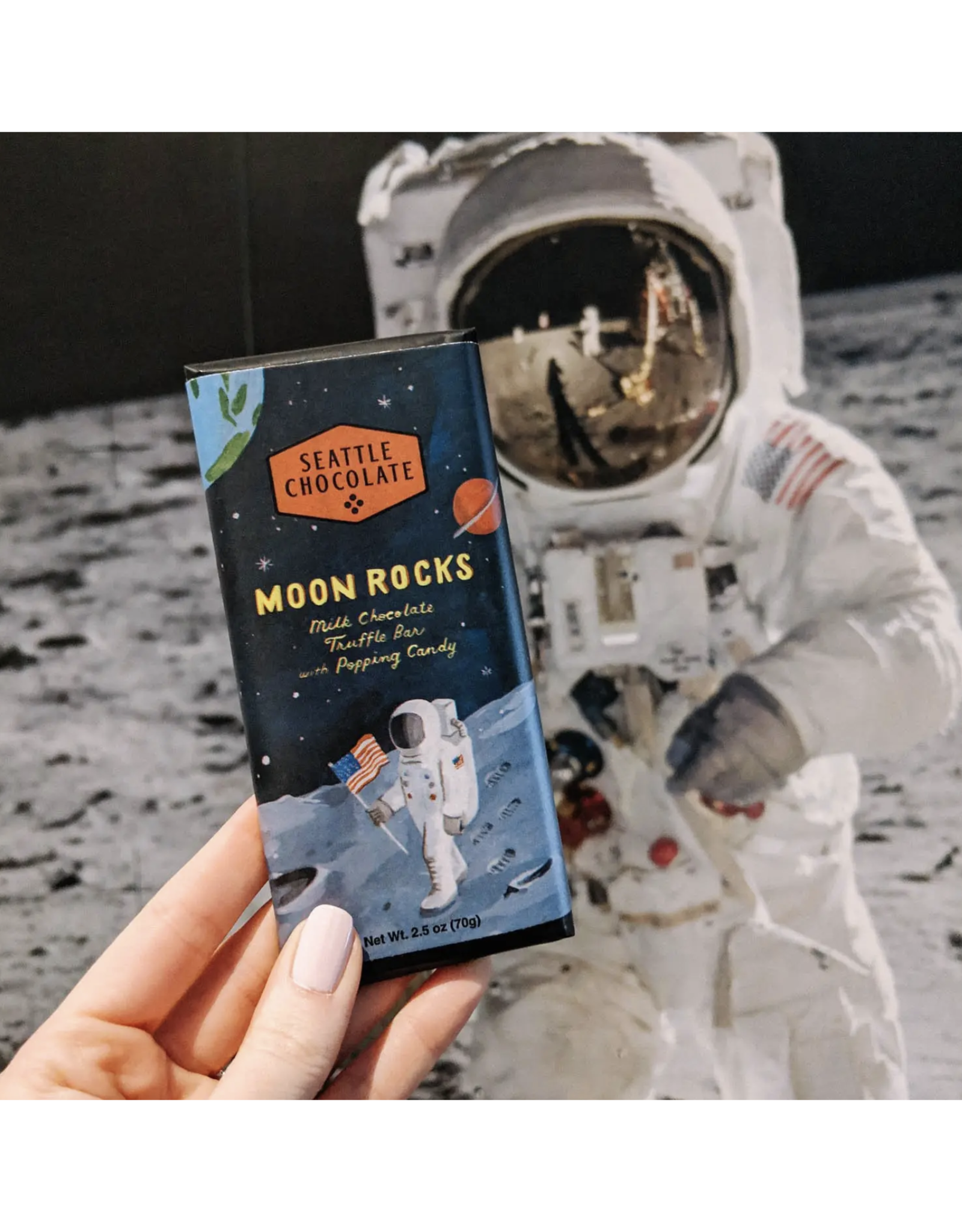 Moon Rocks Truffle Chocolate Bar