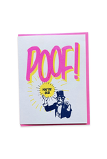 Poof You're Old Greeting Card