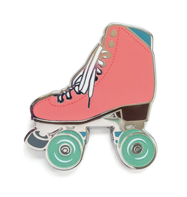 Pink Roller Skate (Glow in the Dark!) Enamel Pin