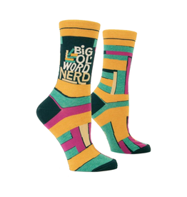 Big Ol Word Nerd Women's Crew Socks*