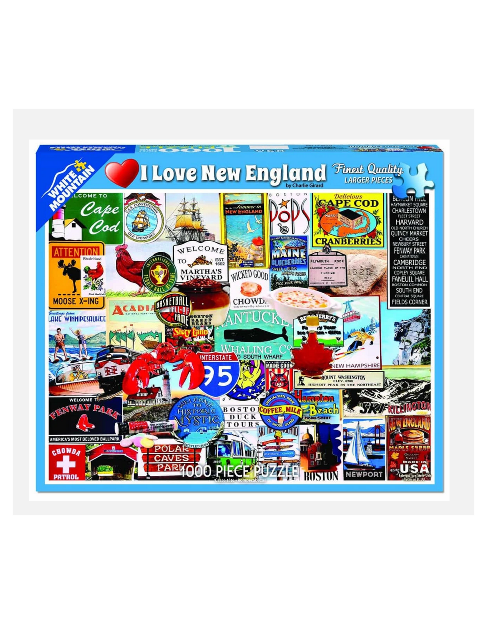 I Love New England 1000 Piece Puzzle