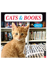 Cats & Books Wall Calendar 2023