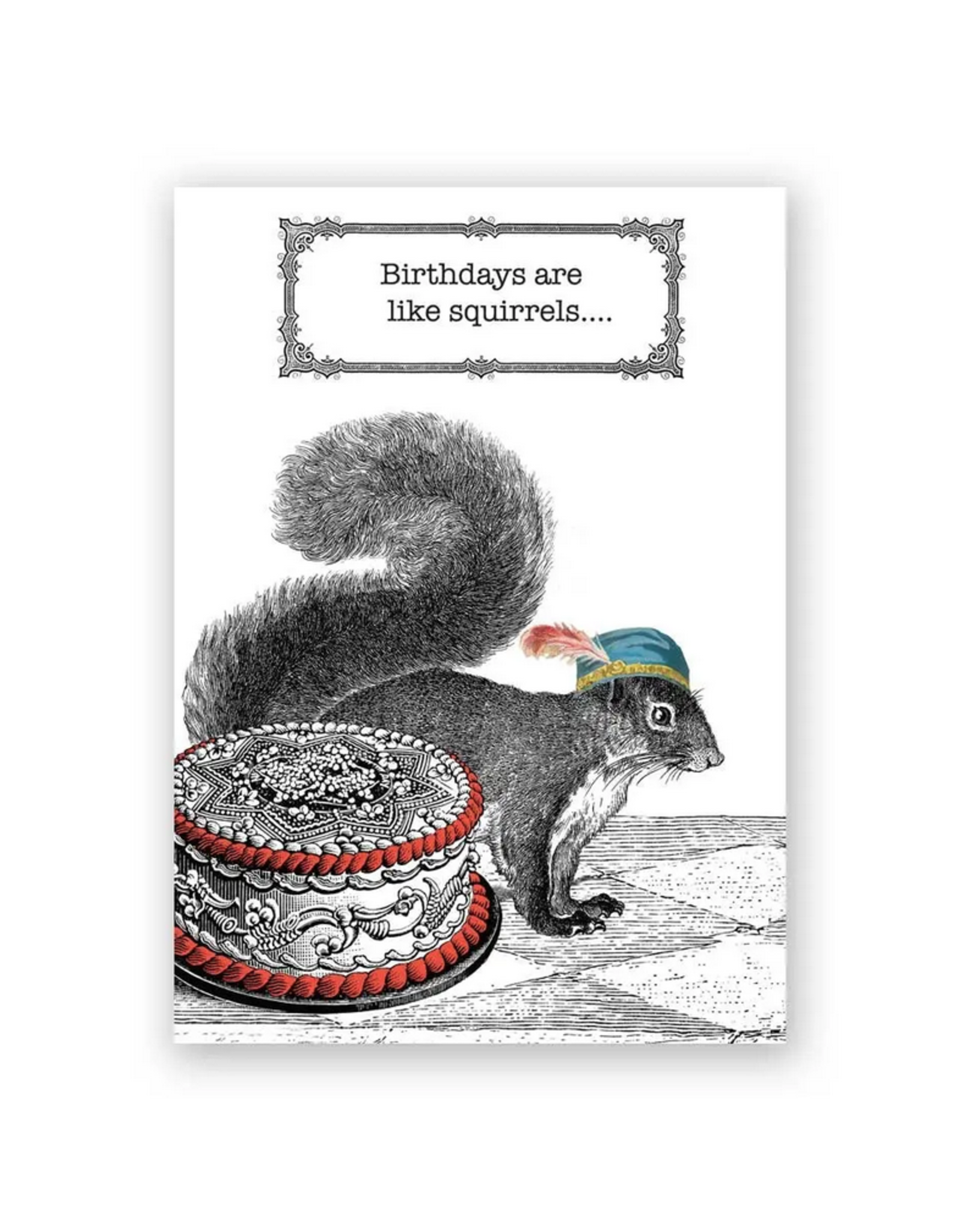 Birthdays Are Like Squirrels Greeting Card