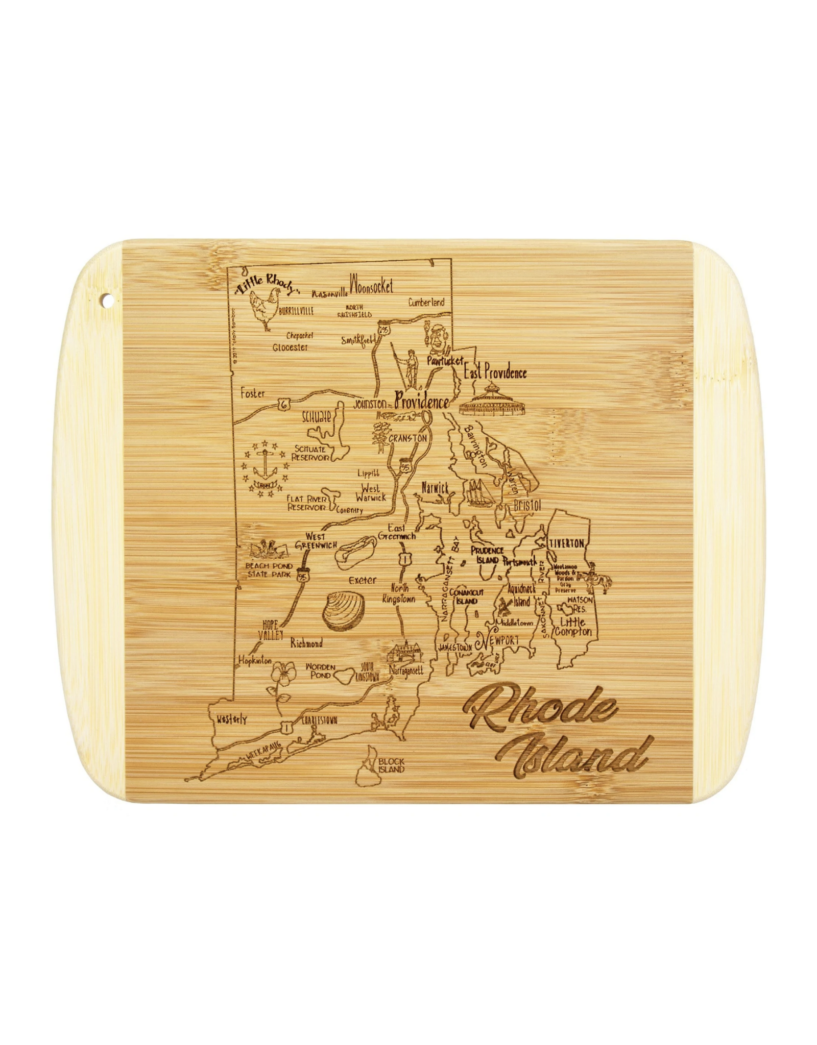 Slice of Rhode Island Cutting Board