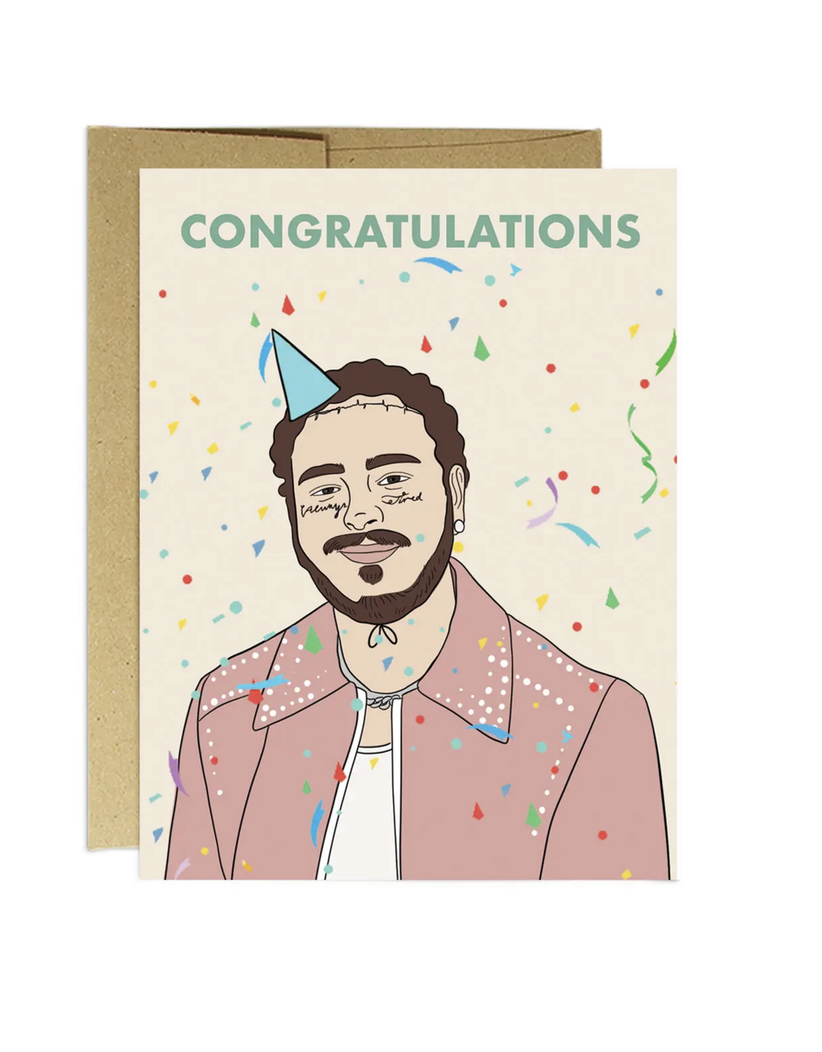 Congratulations Post Malone Greeting Card