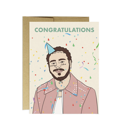 Congratulations Post Malone Greeting Card