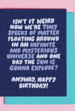 Specks of Matter Birthday Greeting Card