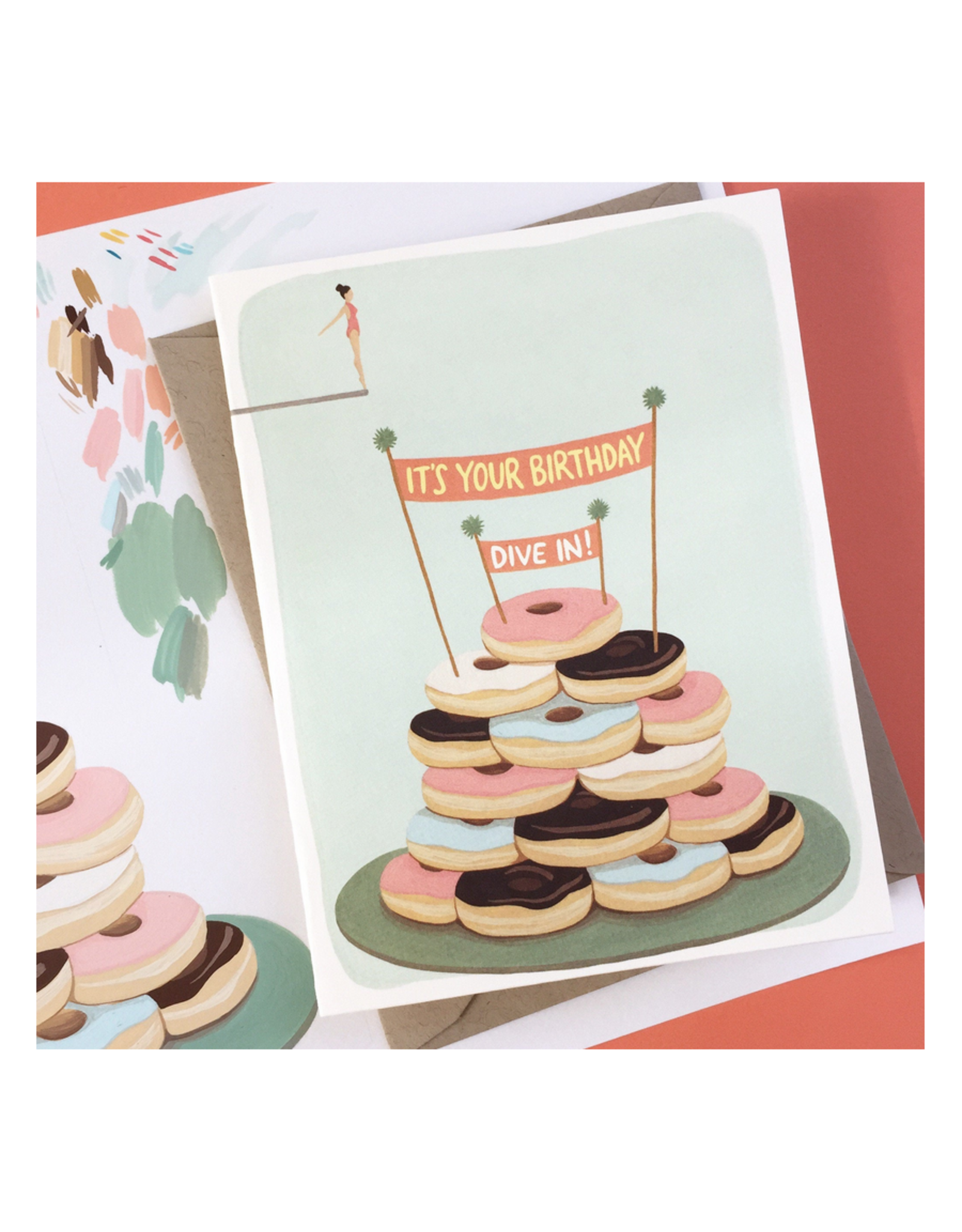 It's Your Birthday, Dive In! Donuts Greeting Card