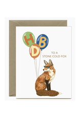Stone Cold Fox Greeting Card
