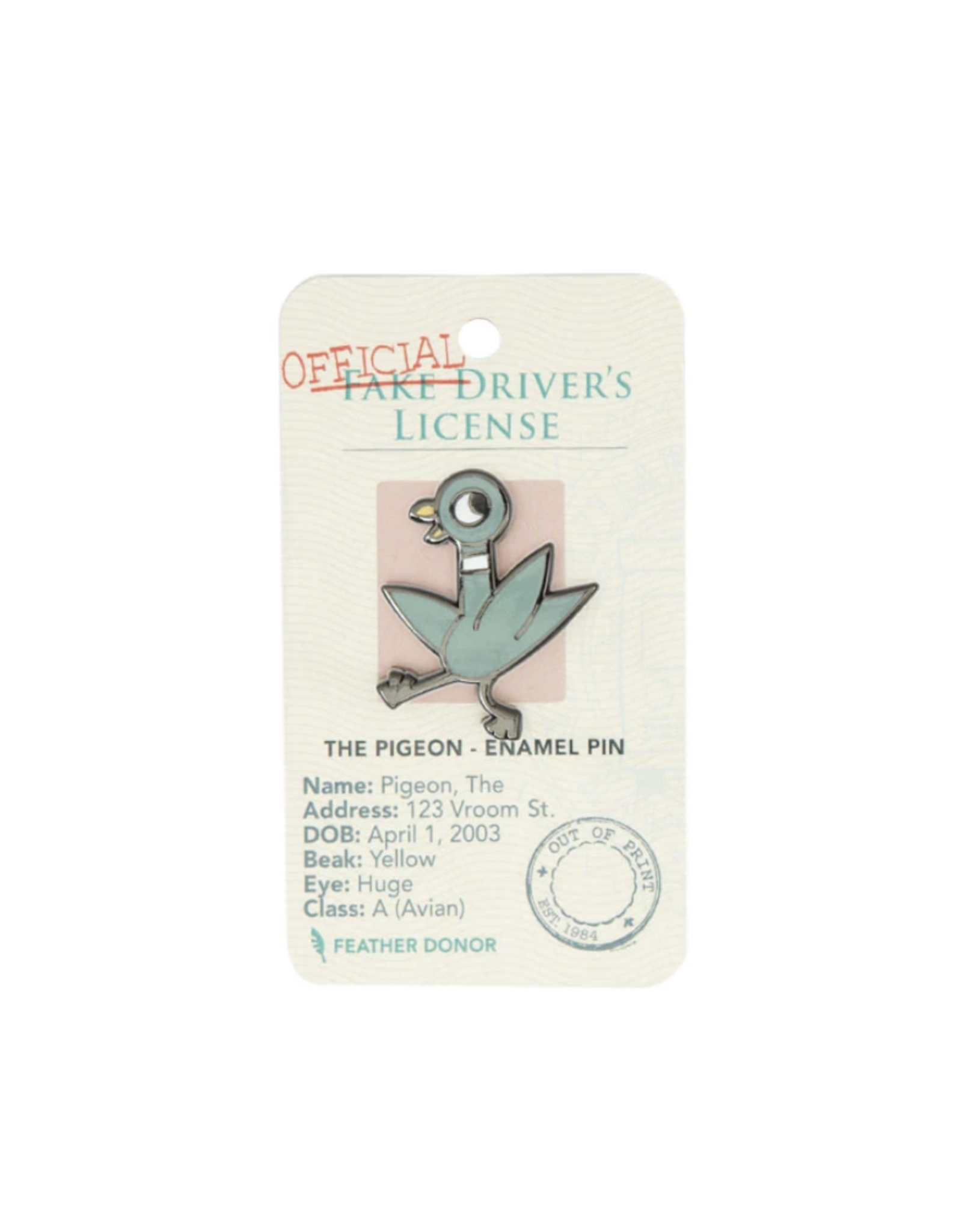The Pigeon Enamel Pin